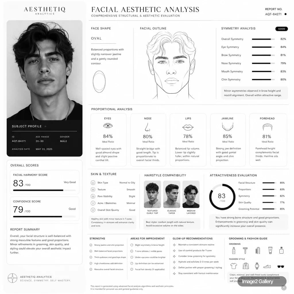 面部美学分析报告